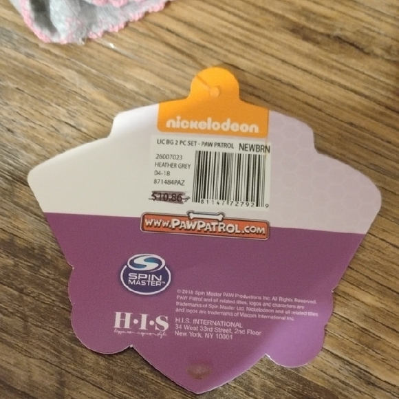 Paw Patrol Gray and Pink Newborn Outfit - Picture 4 of 5